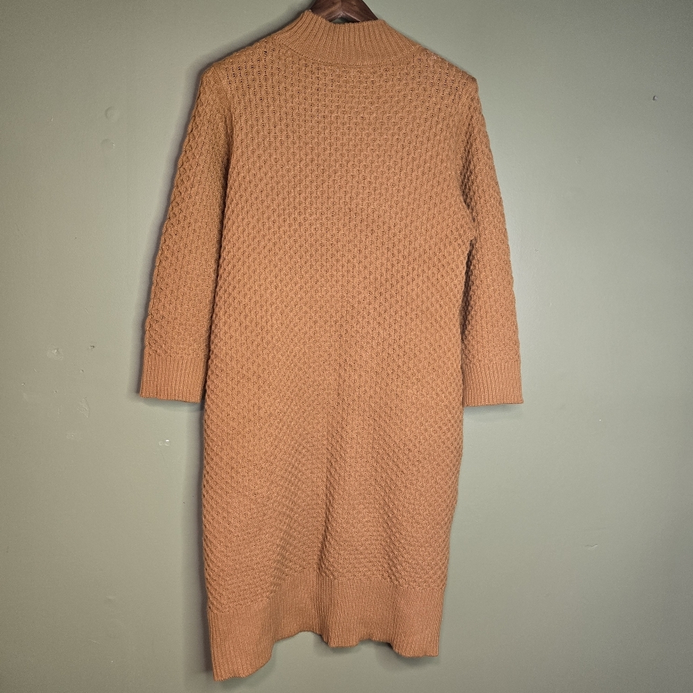 Sandra Darren Women's Sweater Dress XL Burnt Orange Cable‎ Knit Thick - Picture 2 of 6